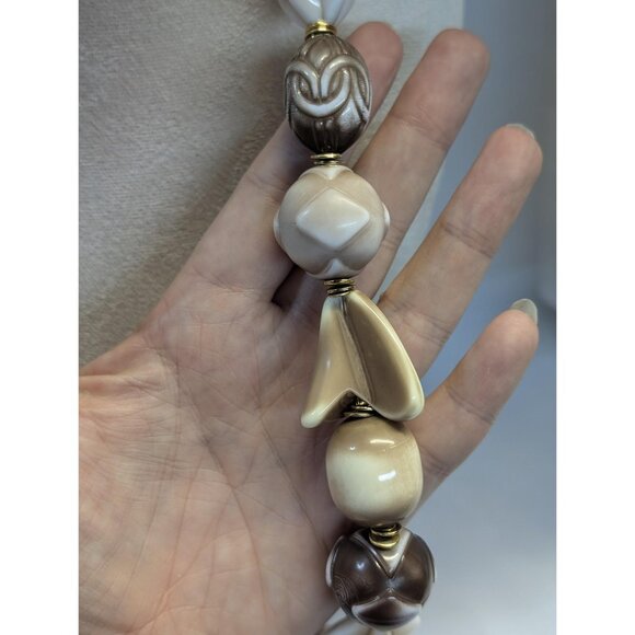 Vintage Essex of Canada large block beaded necklace - Picture 10 of 10